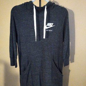 Nike Hooded Charcoal Color Dress in a Small